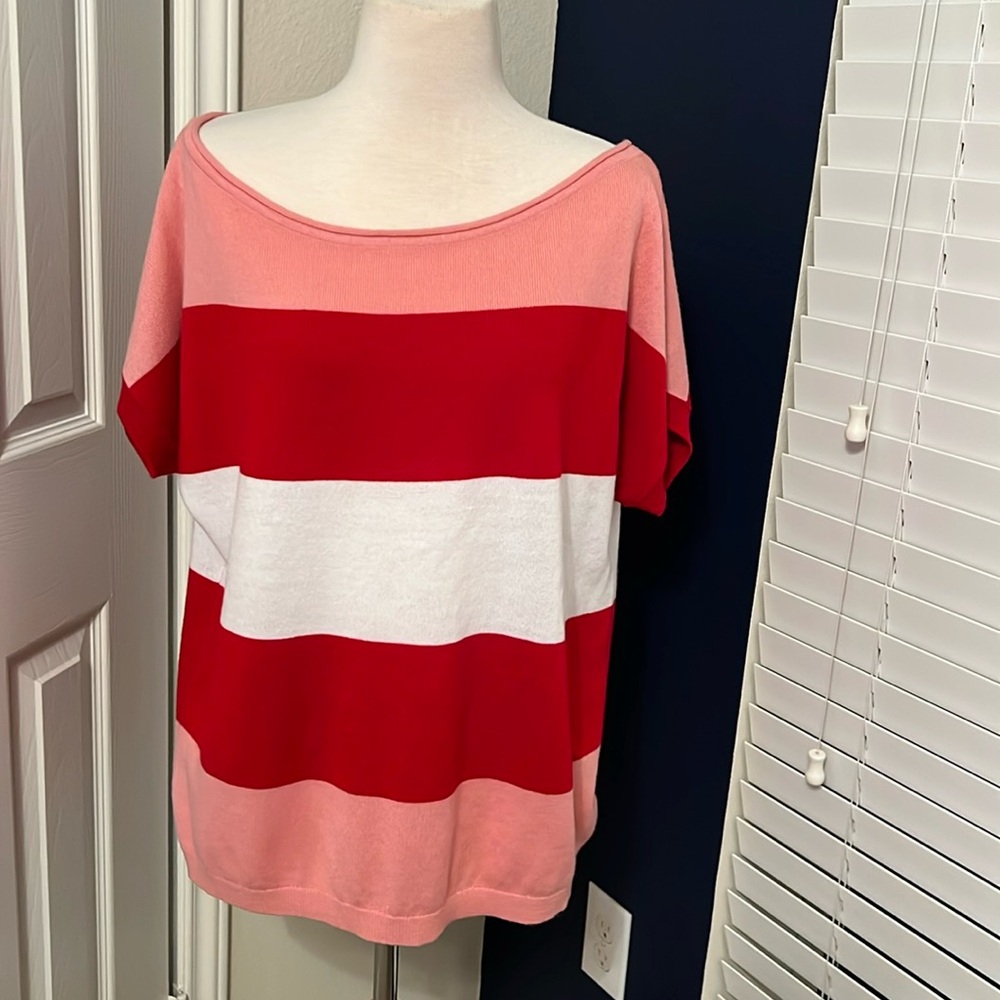 NWOT Andree by Unit Short Sleeve Boatneck Sweater